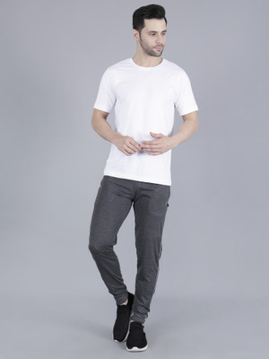 Tf-tex Fro Solid Men Grey Track Pants