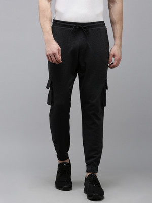 MADSTO Solid Men Grey Track Pants