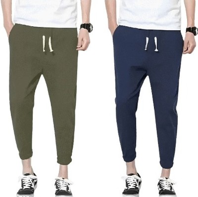 Reya Solid Men Blue, Green Track Pants