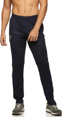 omtex Solid Men Dark Blue Track Pants