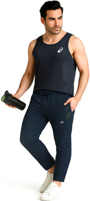 KWINGS Solid Men Grey Track Pants