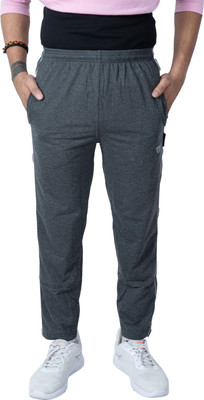 Tf-tex Fro Solid Men Black Track Pants