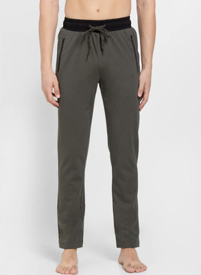 JOCKEY Solid Men Dark Green Track Pants