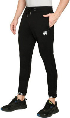 Mindsart GENZ Solid Men Black Track Pants