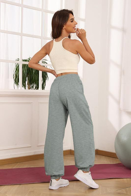 WARCOURT Solid Women Grey Track Pants