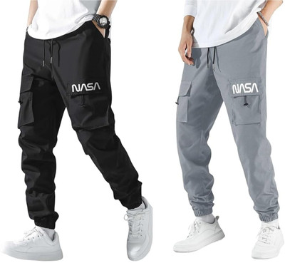 SUN BEAUTY FASHIONISTA HUB Printed Men Black, Blue Track Pants