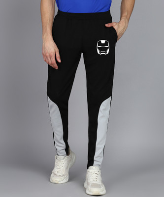 mfb Printed Men Black Track Pants