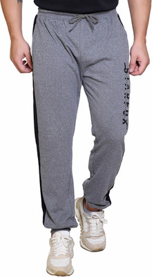 STARFOX Solid Men Grey Track Pants