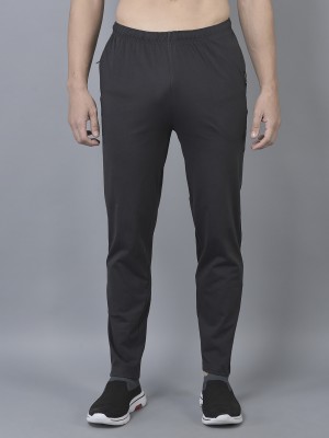 Dollar Solid Men Black Track Pants