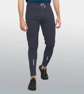 ask Solid Men Grey Track Pants