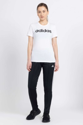 ADIDAS Striped Women Black Track Pants