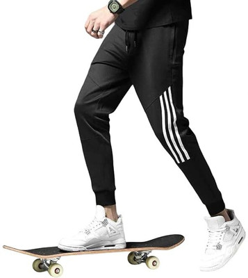 MnB Solid Men Black Track Pants