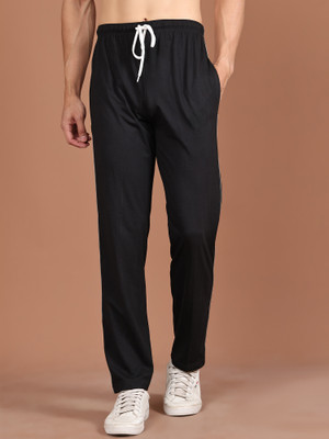 VIMAL JONNEY Solid Men Black Track Pants