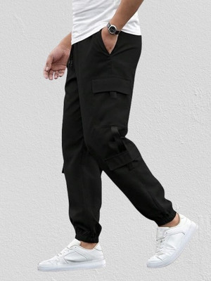 SUN BEAUTY FASHIONISTA HUB Solid Men Black Track Pants