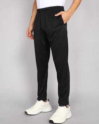 ClubToxa Solid Men Black Track Pants