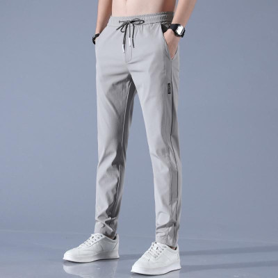 Joggers Park Solid Men Grey Track Pants