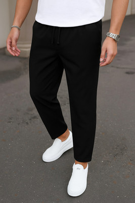 Zimist Solid Men White Track Pants