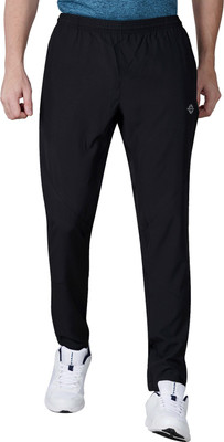 NIVIA Solid Men Black Track Pants