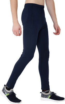 Good Step Self Design Men Dark Blue Track Pants