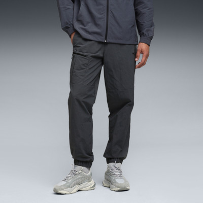 PUMA Solid Men Grey Track Pants