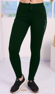 arolisa Solid Women Green Track Pants