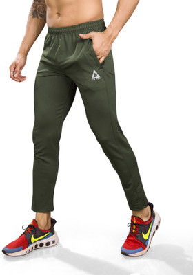 GAMEPOINT Solid Men Green Track Pants