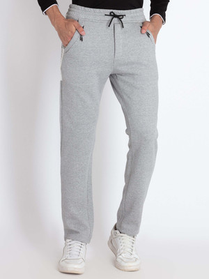 Status Quo Self Design Men Grey Track Pants