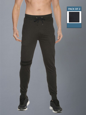 Force NXT Solid Men Grey Track Pants