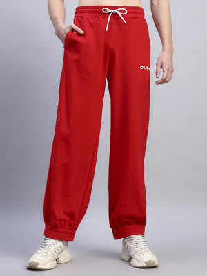 WEARDUDS Solid Men Red Track Pants