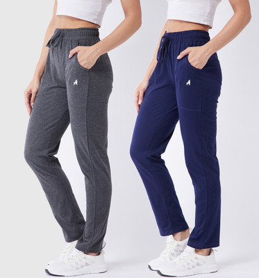 Modeve Solid Women Dark Blue, Grey Track Pants