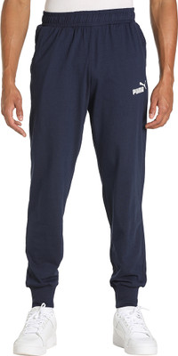 PUMA Solid Men Blue Track Pants