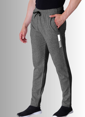 Kartblack Self Design Men Silver Track Pants