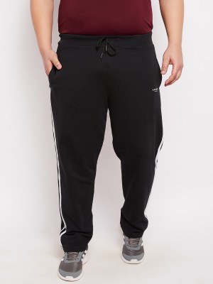 Austivo Solid Men Black Track Pants