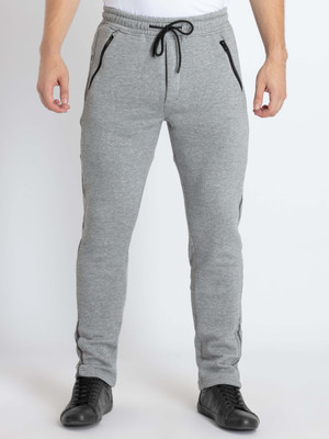 Status Quo Solid Men Grey Track Pants