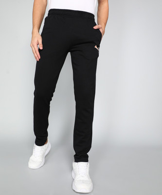 PUMA Pants Solid Men Black Track Pants