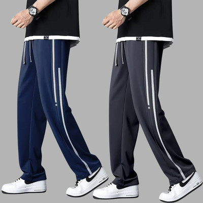MACK JONNEY Striped Men Blue, Grey Track Pants