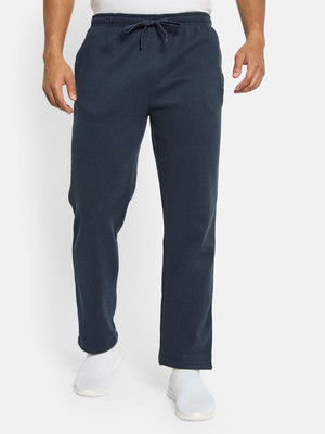 Octave Solid Men Blue Track Pants