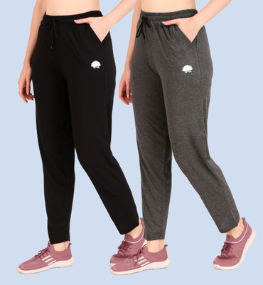 GAA Solid, Printed Women Black, Grey Track Pants