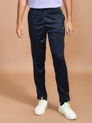 SKYKNIT Solid Men Dark Blue Track Pants