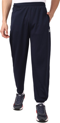 REEBOK Solid Men Dark Blue Track Pants