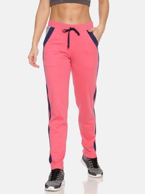 Femea Solid Women Pink Track Pants