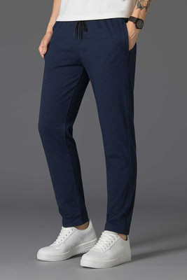 Fashion Science Solid Men Blue Track Pants