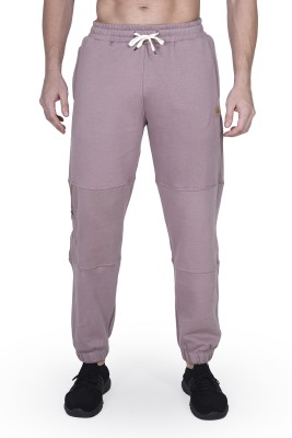 BAGGYBEAR Solid Men Purple Track Pants