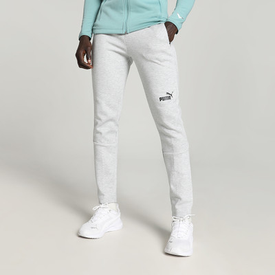 PUMA Solid Men Grey Track Pants