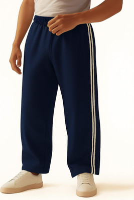 Mitita Fashion Striped Men Dark Blue Track Pants