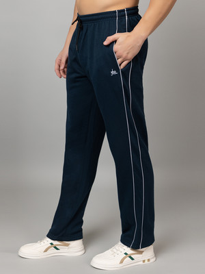 YHA Solid Men Light Blue Track Pants