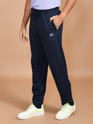 SKYKNIT Solid Men Dark Blue Track Pants