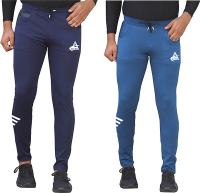 pelton Printed Men Blue, Light Blue Track Pants