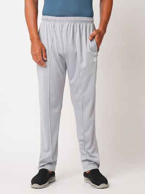 ESTRO Solid Men Silver Track Pants