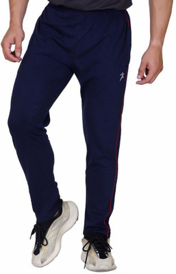 axys Solid Men Blue Track Pants